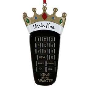 Personalized King of the Remote Christmas Ornament 