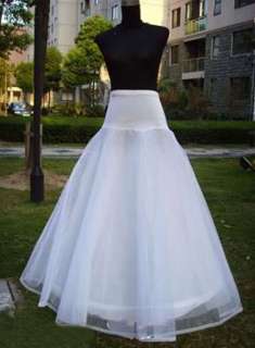 Hoop A line White Wedding Dress Petticoat Underskirt Skirt To Match 