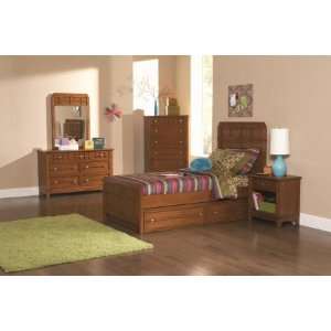  400421FSET4 Aiden 4 Pc Full Bedroom Set in Brown