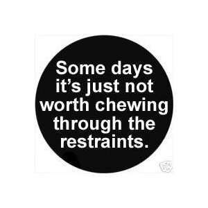 Some Days its Just not worth chewing through the restraints PINBACK 