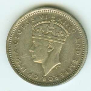  British Imperial Silver Coins India 1/4 Rupee 1944 and 