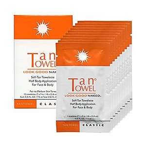  TanTowel Classic Self Tan Towelette For Face & Body Fair 