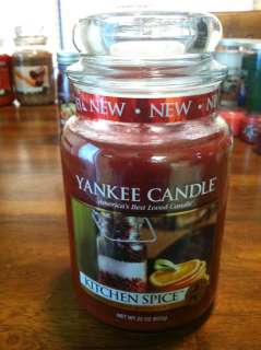 Large Yankee Candle 22oz  Kitchen Spice new NICE  
