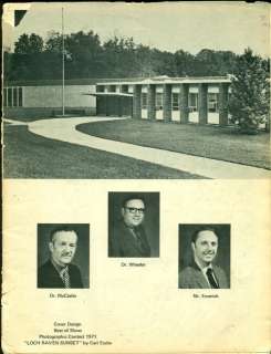 1971 or 1972 RIDGELY JUNIOR HIGH SCHOOL YEARBOOK, LUTHERVILLE, MD 
