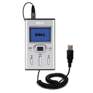  Coiled USB Cable for the Dell Pocket DJ 20GB 30GB with 