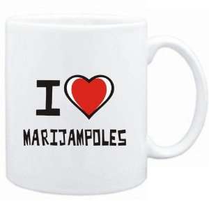 Mug White I love Marijampoles  Cities 