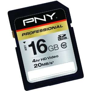  PNY 16GB HI SPEED SDHC CLASS 10 CARD