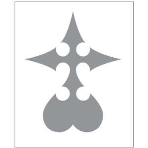 Kingdom Hearts Nobody Decal Sticker. Peel and Stick Metallic Silver