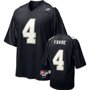  Brett Favre Nike Black Throwback Tackle Twill #4 Southern 