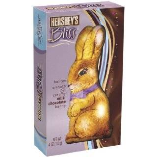 Hersheys Bliss Easter Milk Chocolate Hollow Bunny, 4 Ounce Packages 