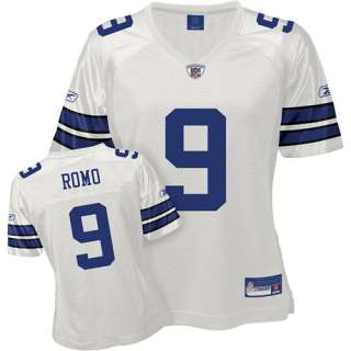 Reebok Dallas Cowboys Tony Romo Womens Replica White Jersey    