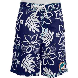 Miami Dolphins Mens Swimwear G III Miami Dolphins Mens Hawaiian Swim 