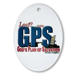  Ornament (Oval) Lost Use GPS Gods Plan of Salvation 