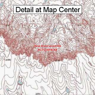  USGS Topographic Quadrangle Map   New Underwood SW, South 