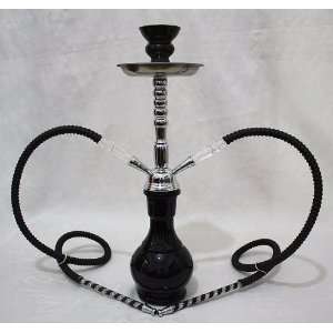   Tips   Exotic Hukka Vase and Decorative Silver Double Hose Narghile