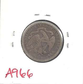 1877 S Seated Liberty Quarter Dollar Fine A966  