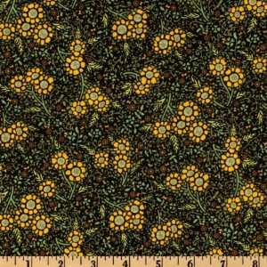  44 Wide La Belle Epogue Sunflower Yellow/Black Fabric By 