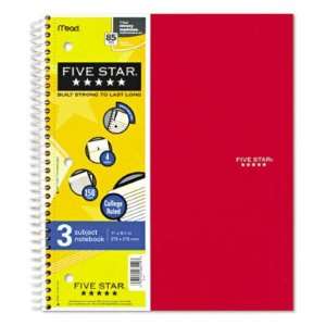 Wirebound 3 Subject 4 Pocket Notebook   College Rule, Letter, White 