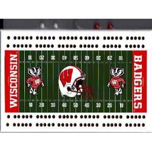   of Wisconsin Badger Football Cribbage Board