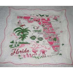  Florida State Hankie with Pink Flamingo 