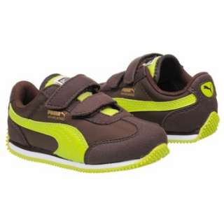 Athletics Puma Kids Whirlwind Toddler Black Coffee/Lime Shoes 