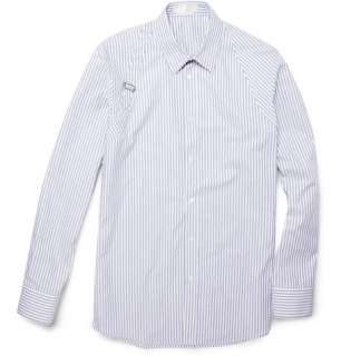 Alexander McQueen Striped Cotton Harness Shirt  MR PORTER