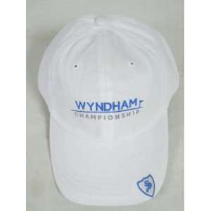 Wyndham Championship Golf Hat White Bill logo ADG NEW