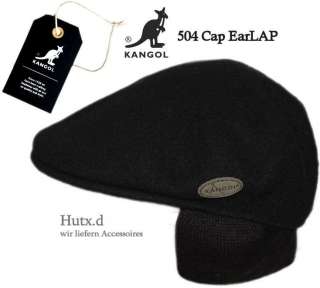 KANGOL ORIGINAL 504 Ohrenklappen Golfcap Schirmmütze Flatcap 