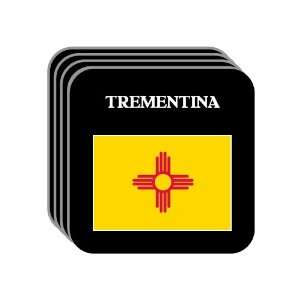  US State Flag   TREMENTINA, New Mexico (NM) Set of 4 Mini 
