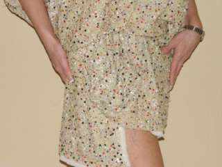 CurrentMANDALAY Confetti Sequined Tunic Dress 6 NWT $1755  