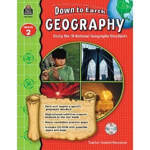  TEACHER CREATED RESOURCES W/CD DOWN TO EARTH GEOGRAPHY GR 