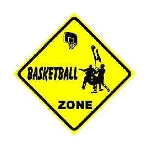    BASKETBALL ZONE game team job NEW school sign