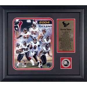 Houston Texans Framed 2004 NFL Team Photograph with Team 