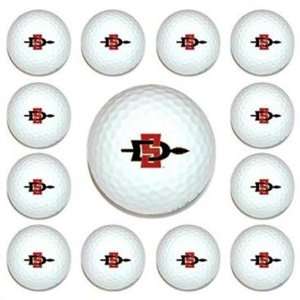  San Diego State Aztecs SDSU Dozen Pack Golf Balls New 
