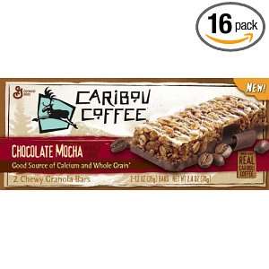 Caribou Bars   Chocolate Mocha 2 Count, 2.4 Ounce Boxes (Pack of 16)