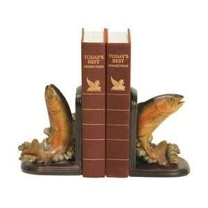   Industries 91 4653 Rainbow Trout   Decorative Bookend, Painted Finish