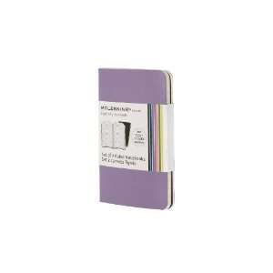  Moleskine Volant Notebook Ruled, Purple XSmall Set of 2 