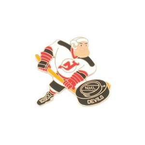  Hockey Pin   New Jersey Devils Toon Pin