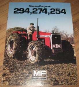 Massey Ferguson 294 274 254 Tractors Sales Brochure  