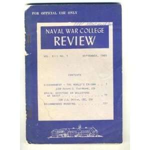  Naval War College Review Vol XIII No 1 September 1960 