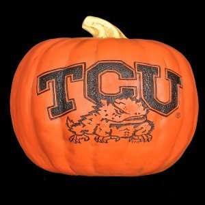  TCU Horned Frogs Resin Pumpkin (Small)