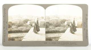 LOT Antique 1905 Palestine Jerusalem Holy Land Stereoview Photo Cards 