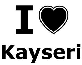 Städte Aufkleber   I love Kayseri C2507  