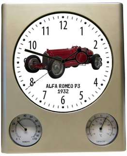 Wanduhr mit Motiv Alfa Romeo P3 1932 Uhr  