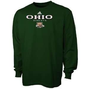  adidas Ohio Bobcats Green True Basic Long Sleeve T shirt 