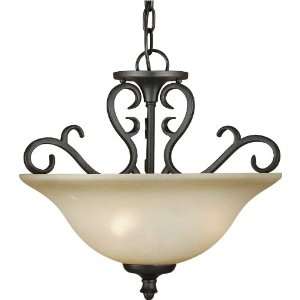 Forte Lighting 2499 03 64 Bordeaux Traditional / Classic 16.25Wx15.25H 