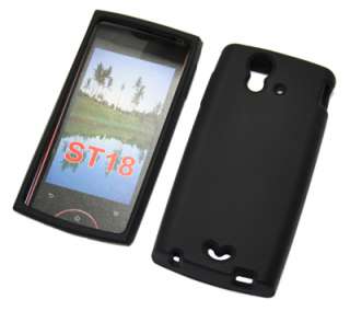 Silikon Case für Sony Ericsson Xperia Ray schwarz Schutzhülle Cover 