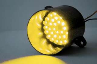 Signalleuchte, bestückt mit 39 gelben LEDs. Vergossene Elektronik 