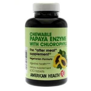  American Health   Chewable Papaya Enzyme with Chlorophyll 