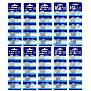  Bluecell 50 Pcs CR2025 Lithium Button Cell Battery 3V for 